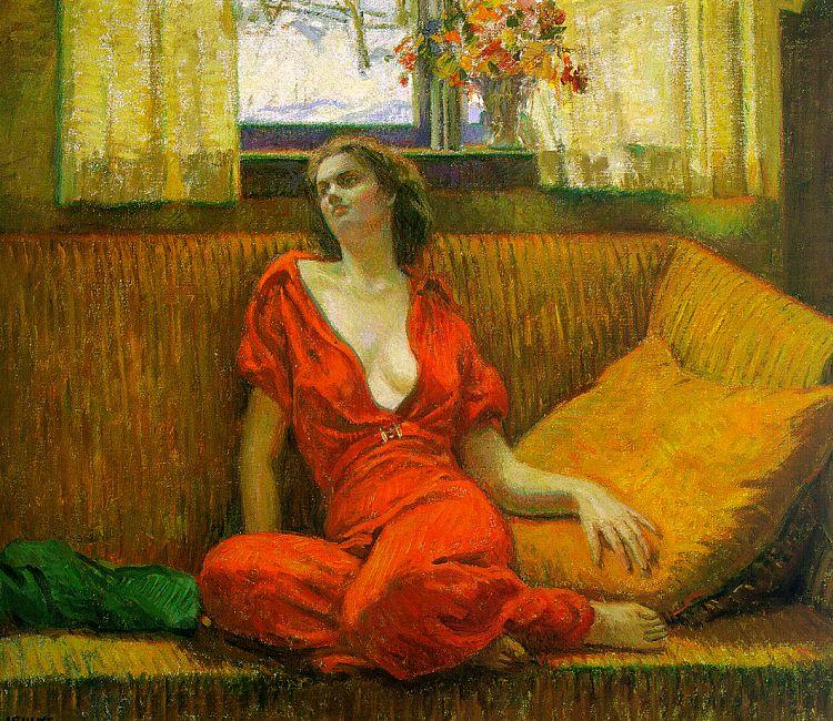 Wilson Irvine Lady in Red